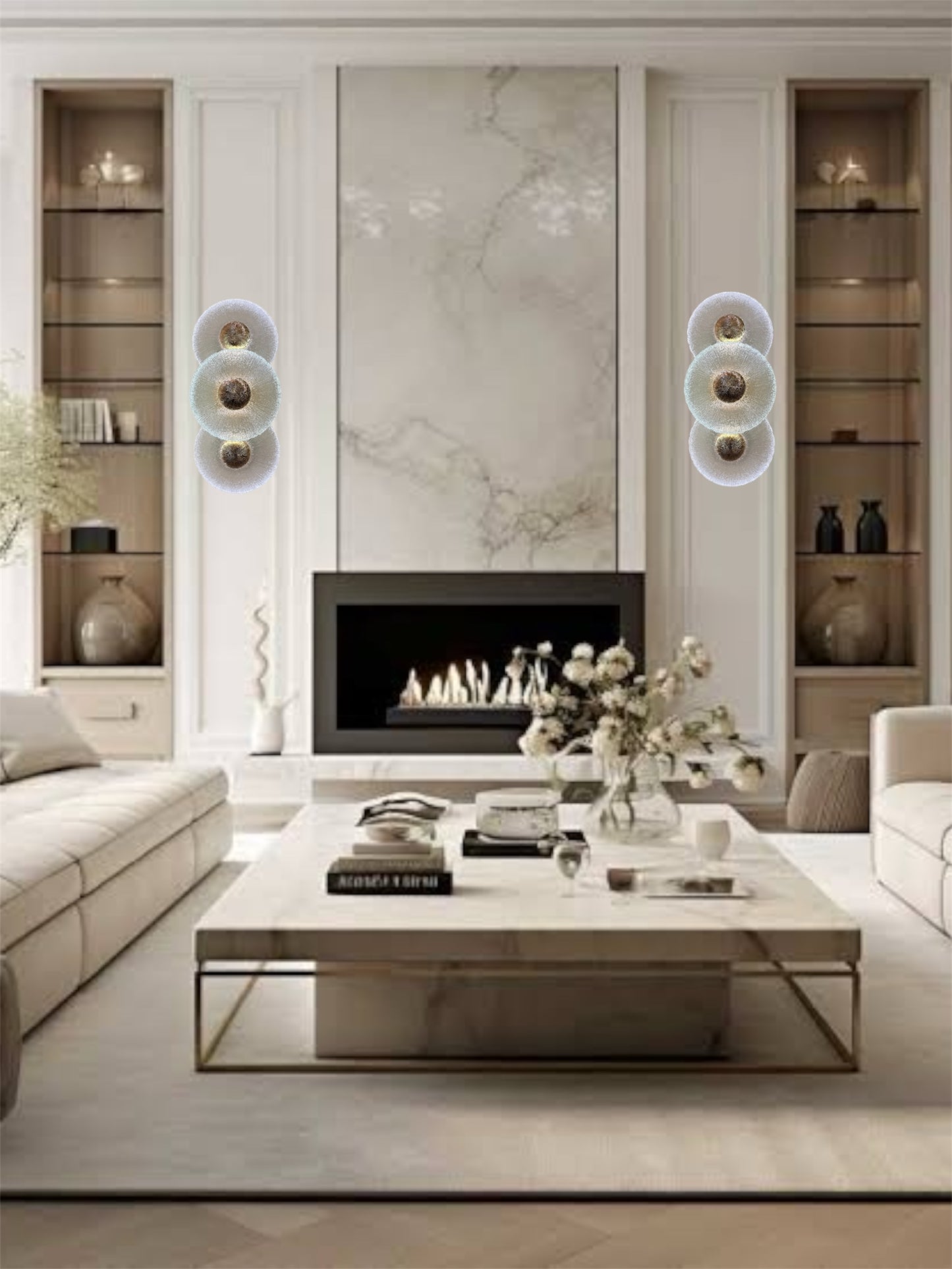 3001-3 Crystal Wall Light